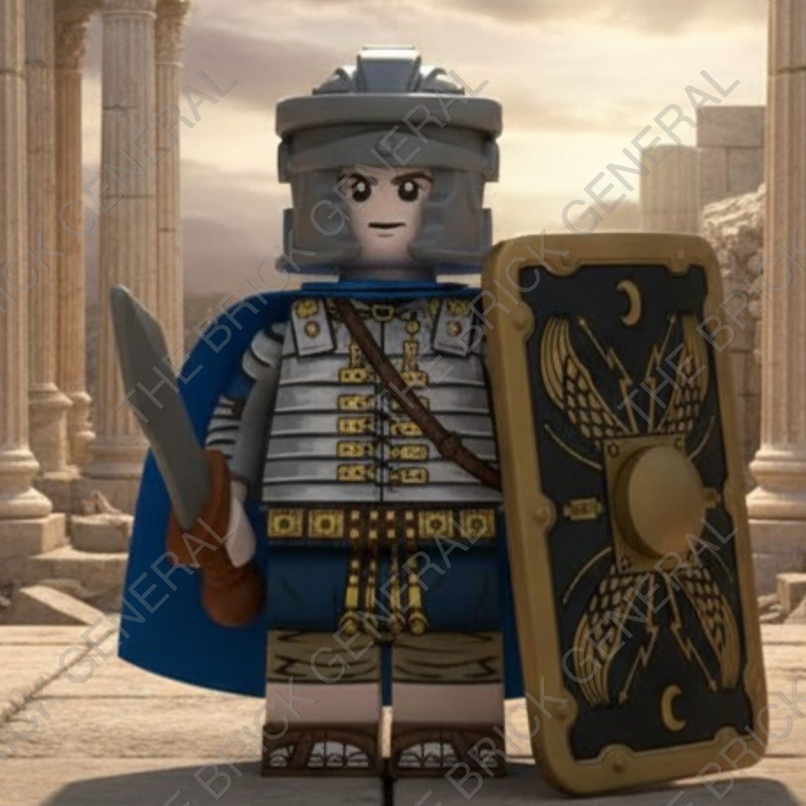 Custom Roman Heavy Infantry building brick minifigure