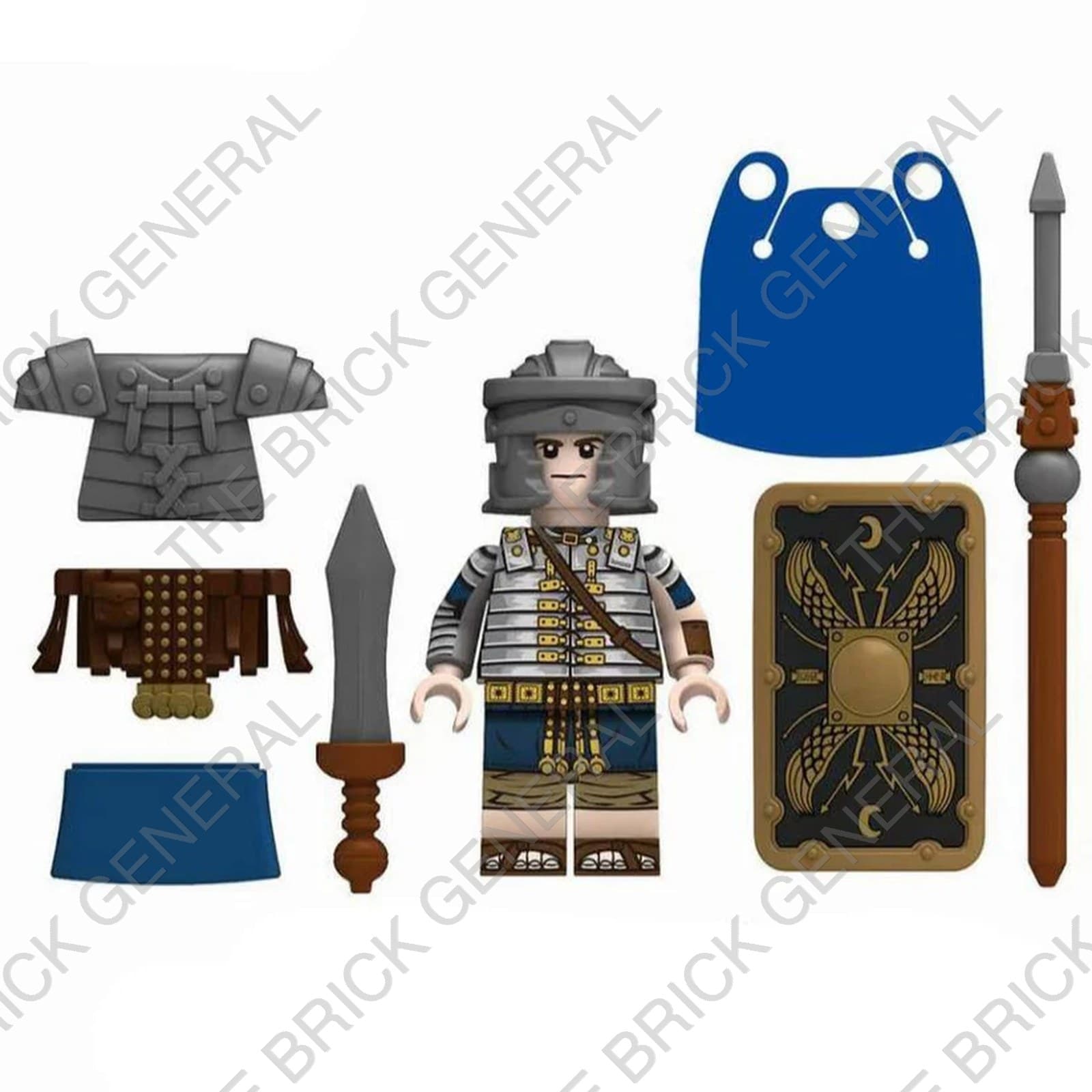 Custom Roman Heavy Infantry building brick minifigure thumbnail 2