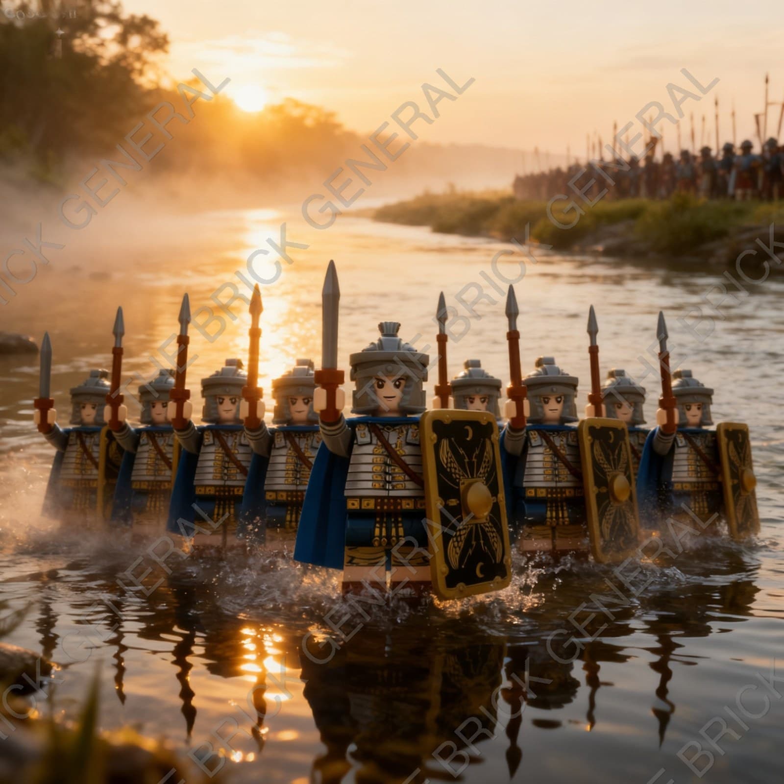Custom Roman Heavy Infantry Set building brick minifigures