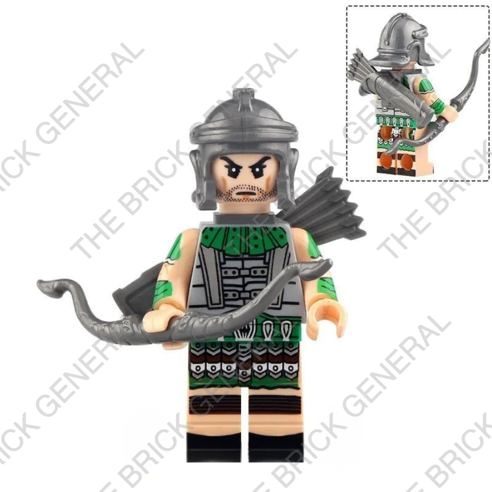 Roman Legion Army Archer building brick minifigure thumbnail 2