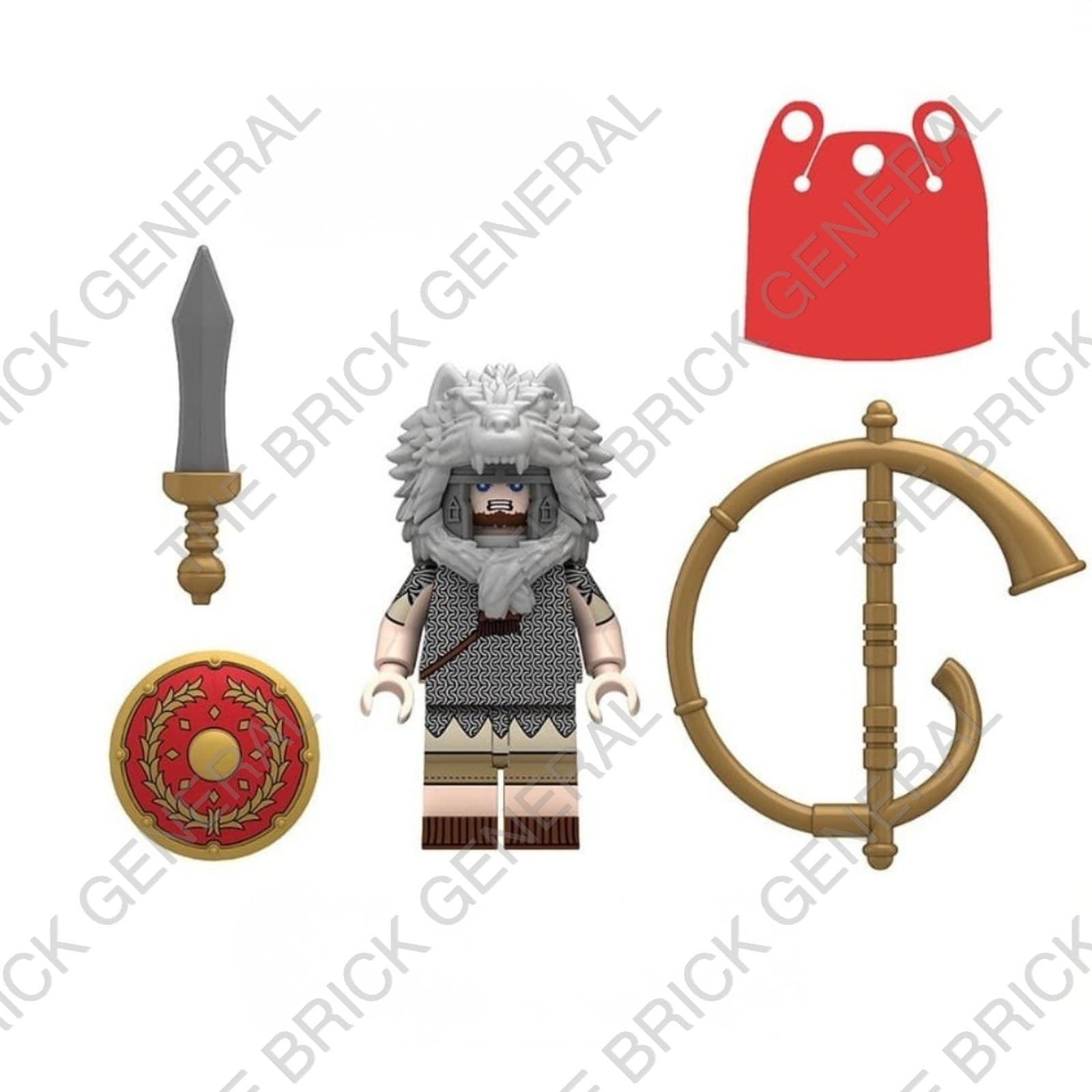 Signifier Trumpeter Aquilifer Roman three-figure set building brick minifigures thumbnail 5