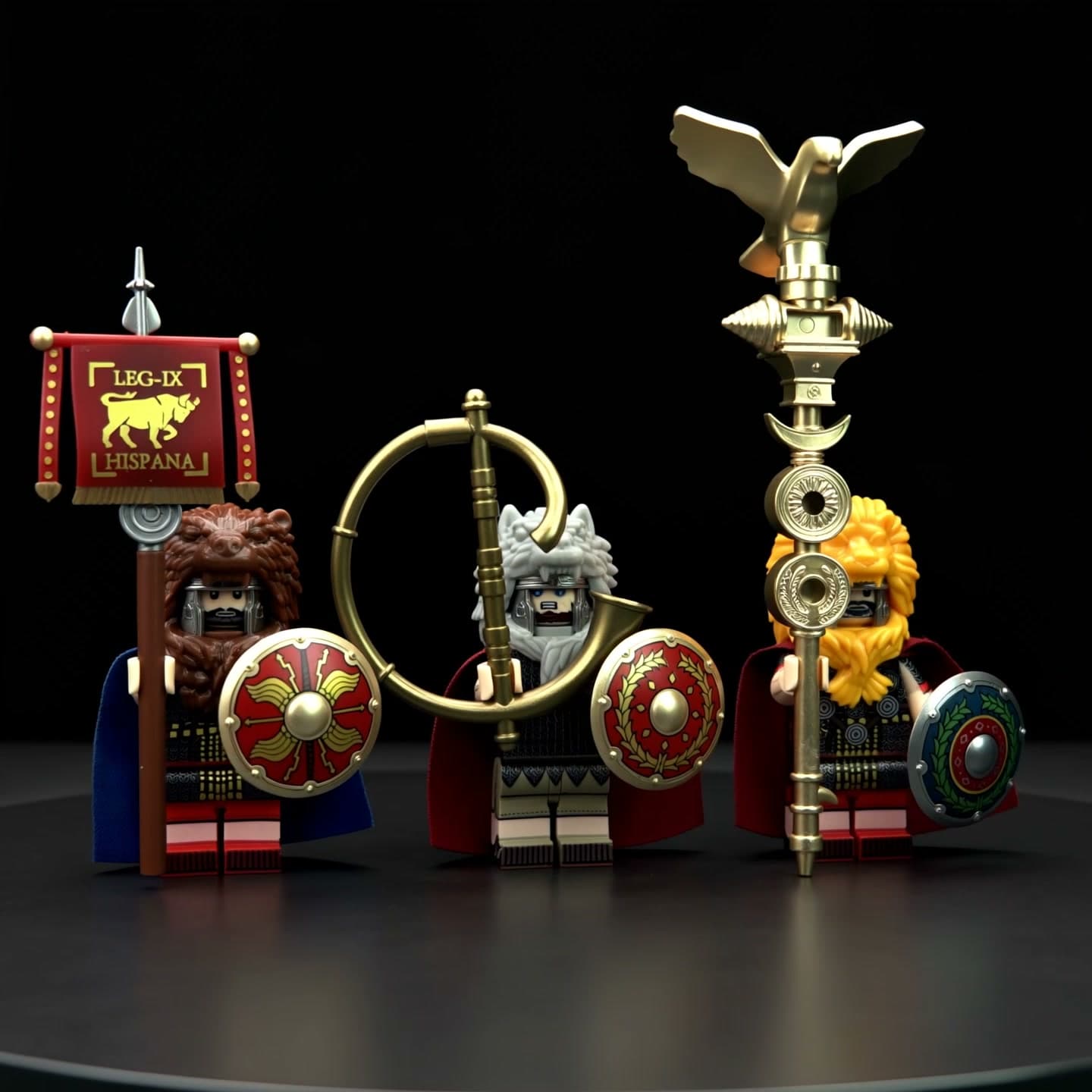 Signifier Trumpeter Aquilifer Roman three-figure set building brick minifigures video thumbnail