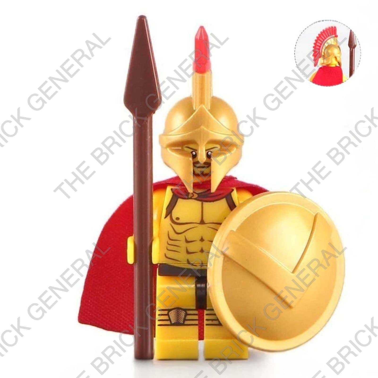 Spartan Warrior building brick minifigure thumbnail 3