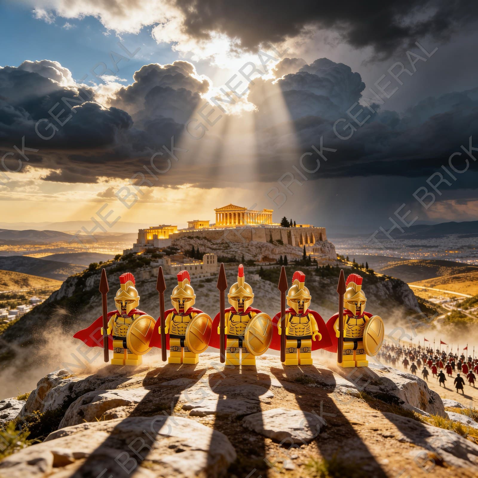 Spartan Warrior Set building brick minifigures